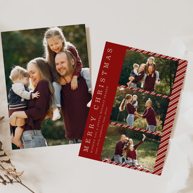 Simple Holiday Card with Photos (Creator Uploaded)