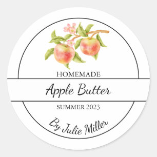 Simple Homemade Apple Butter Label