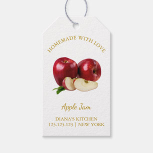 Simple Homemade Apple Jam Hang Tag l White