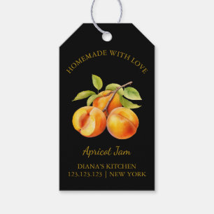 Simple Homemade Apricot Jam Hang Tag l Black