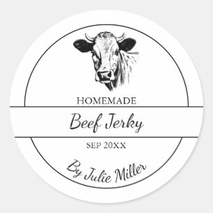Simple Homemade Beef Jerky Label