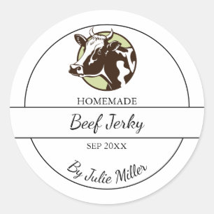 Simple Homemade Beef Jerky Label