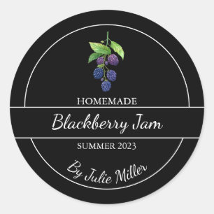 Simple Homemade Blackberry Jam Label