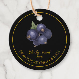 Simple Homemade Blackcurrant Jam Hang Tag