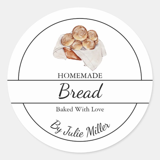 Simple Homemade Bread Label (Front)