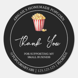 Simple Homemade Cookies Thank You Label