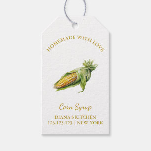 Simple Homemade Corn Syrup Hang Tag l White
