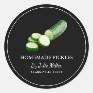 Simple Homemade Cucumber Pickles Label
