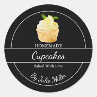 Simple Homemade Cupcakes Label