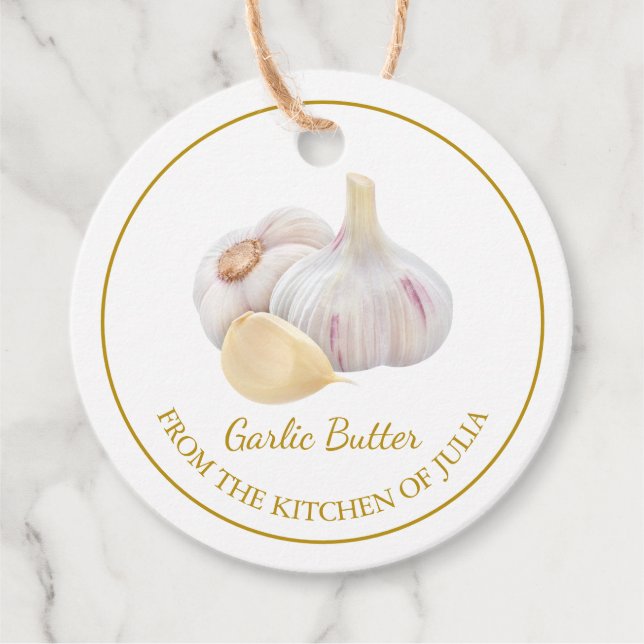 Simple Homemade Garlic Butter Hang Tag  (Front)