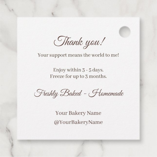 Simple Homemade Goods Ingredient Label (Back)