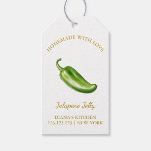 Simple Homemade Jalapeno Jelly Hang Tag   White