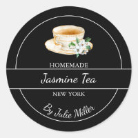 Simple Homemade Jasmine Tea Label