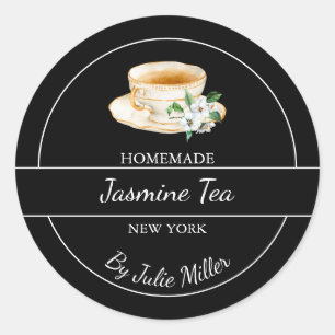 Simple Homemade Jasmine Tea Label
