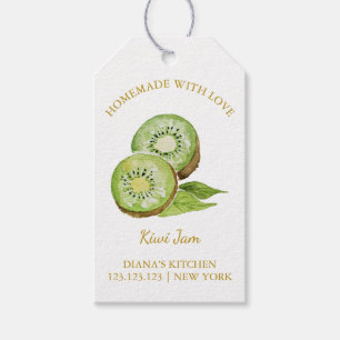 Simple Homemade Kiwi Jam Hang Tag l White