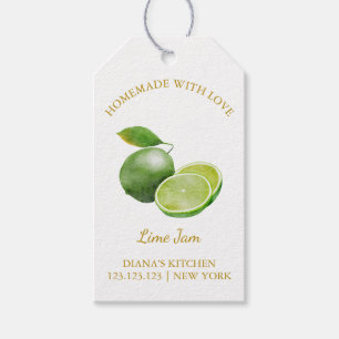 Simple Homemade Lime Jam Hang Tag l White