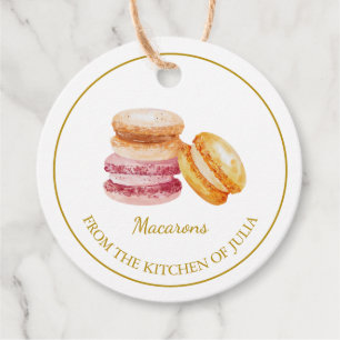 Simple Homemade Macarons Hang Tag l White