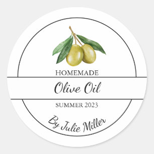 Simple Homemade Olive Oil Label