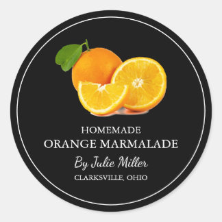 Simple Homemade Orange Marmalade Label