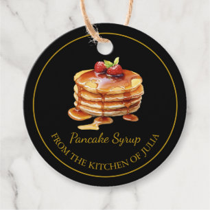 Simple Homemade Pancake Syrup Hang Tag l Black