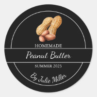 Simple Homemade Peanut Butter Label