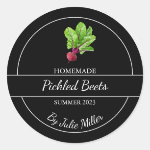Simple Homemade Pickled Beets Label