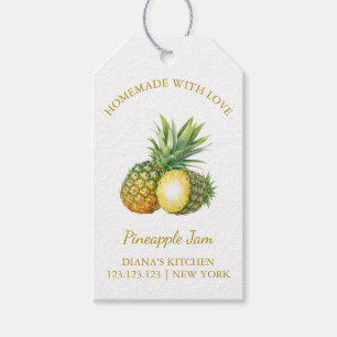 Simple Homemade Pineapple Jam Hang Tag l White