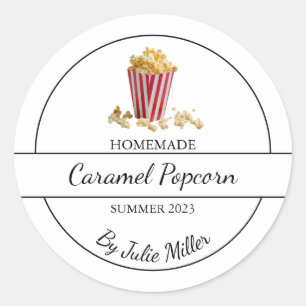 Simple Homemade Popcorn Label