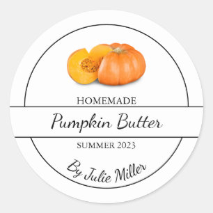 Simple Homemade Pumpkin Butter Label