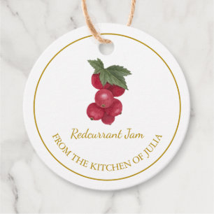 Simple Homemade Redcurrant Jam Hang Tag l White