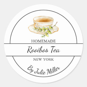 Simple Homemade Rooibos Tea Label