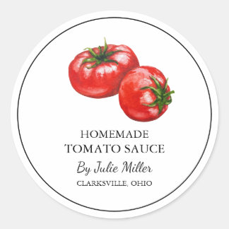 Simple Homemade Tomato Sauce Label