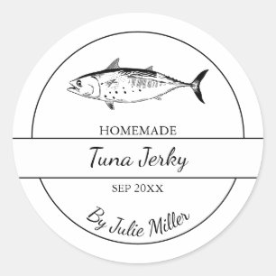Simple Homemade Tuna Jerky Label