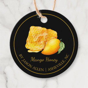 Simple Honeycomb Mango Infused Honey Hang Tag