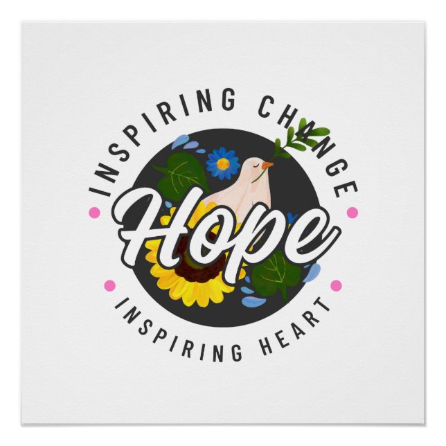 Simple Hope Inspiring Glossy Poster (Front)
