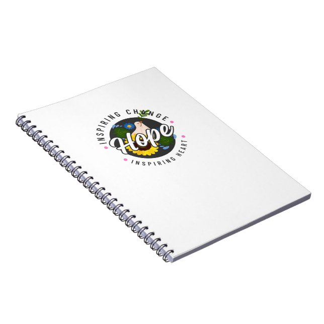 Simple Hope Inspiring Spiral Photo Notebook (Right Side)