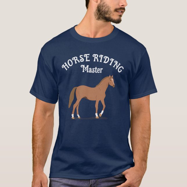 Simple Horse Lover Personalise Name T-Shirt (Front)