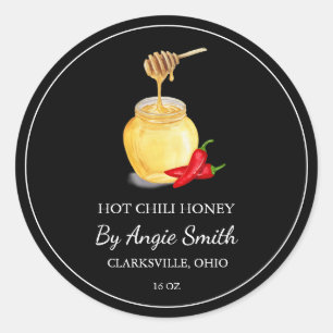Simple Hot Chili Infused Honey Label