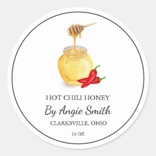 Simple Hot Chilli Infused Honey Label