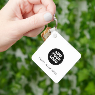 Simple Hotel Logo and Name  Key Ring