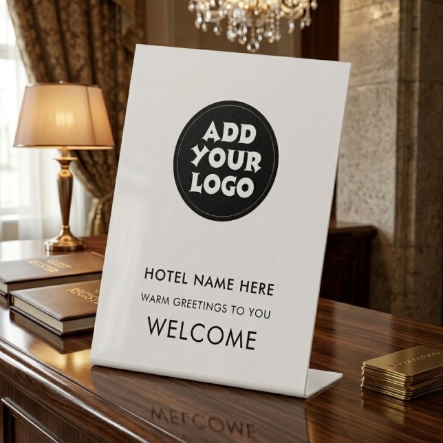 Simple Hotel Welcome Sign Logo & Name Any Colour (Creator Uploaded)