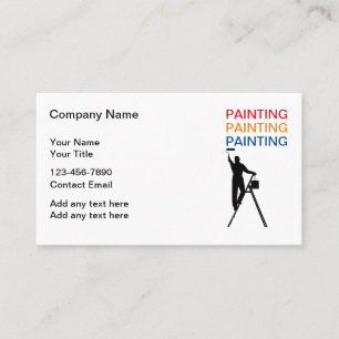 Simple House Painter Business Visiting Cards