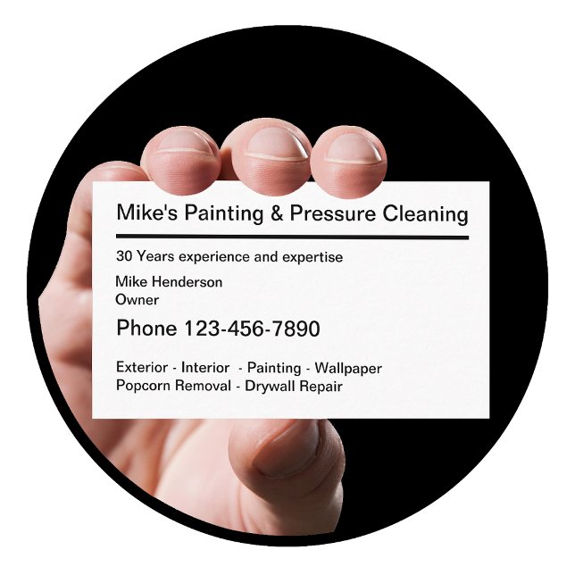 Simple House Painter Professional Design Business Card (Creator Uploaded)