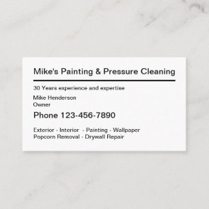 Simple House Painter Professional Design Business Card