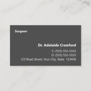 Simple, Humble, Doctor Business Card