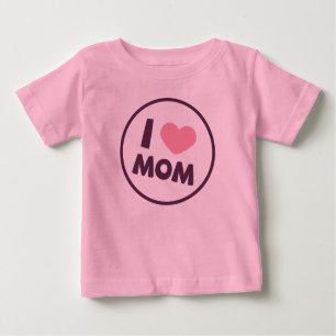 Simple I Love Mum Mother's Day   Bodysuit