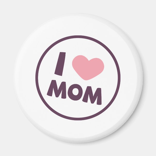 Simple I Love Mum Mother's Day | Magnet (Front)