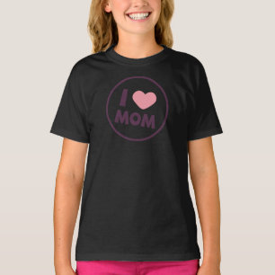 Simple I Love Mum Mother's Day Ringer Shirt
