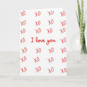 Simple I Love You Xo Card