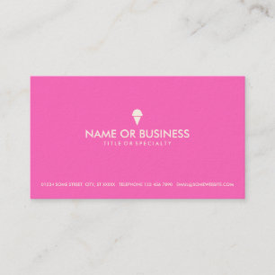 simple ice cream business card